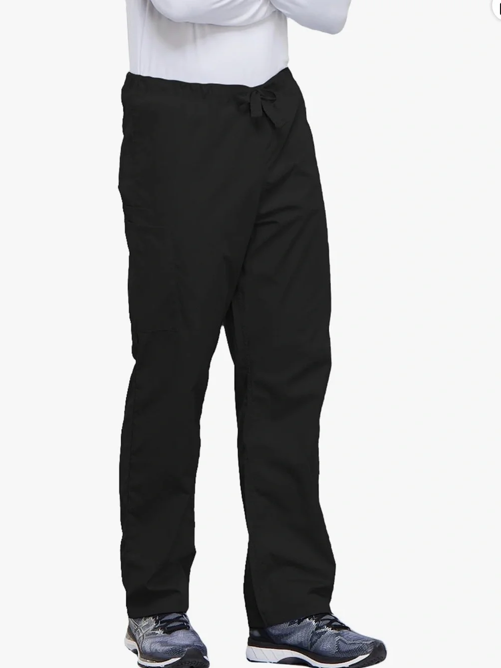 Cherokee Black Drawstring Cargo Pocket Pants Healthcare Uniform
